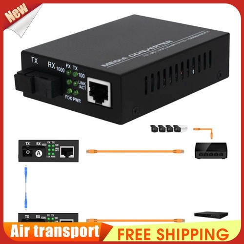 1 Pair Gigabit SingleMode Fiber To Ethernet Converter Single Mode (20KM)