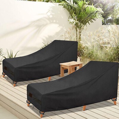Patio Chaise Lounge Cover Waterproof Heavy Duty Outdoor Lounge Chair Cov 