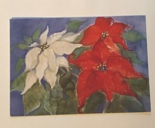 1 Weihnachtskarten, Weihnachtsstern, Christsterne, Heide Dahl, Neu