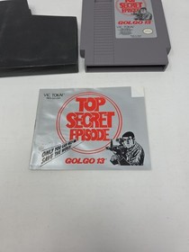 Golgo 13 Top Secret Episode Nintendo NES Authentic Cartridge And Manual