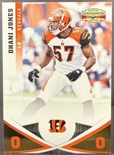2011 Panini Gridiron Gear Gold O's /100 Dhani Jones Cincinnati Bengals #34