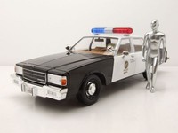 Chevrolet Caprice Police 1987 Terminator 2 Mit T-1000 Figur 1:18 Greenlight