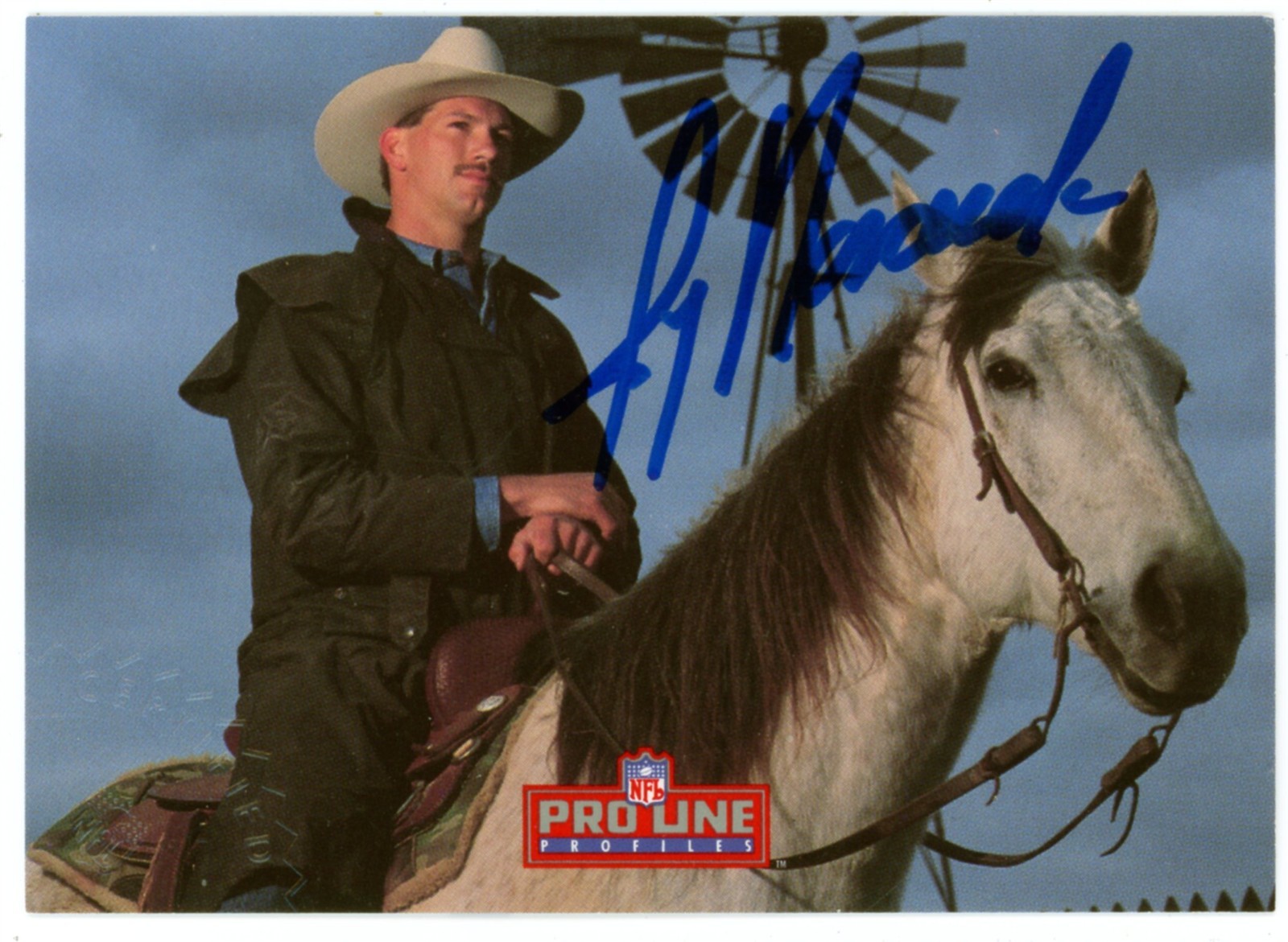 1993 Pro Line Profile Jay Novacek - Dallas Cowboys Autograph 9/9
