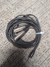 Hosa CYX-402M Stereo Breakout Cable, 1/4" TRS to Dual XLR3 Male