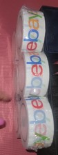 OFFICIAL EBAY BRANDED PACKAGING SHIPPING TAPE ROLLS LOT OF 6 NEW SEALED