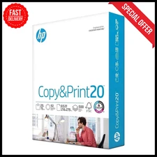 HP Printer Paper | 8.5 x 11 Paper | Copy &Print 20 lb | 1 Ream Case - 500 Sheets
