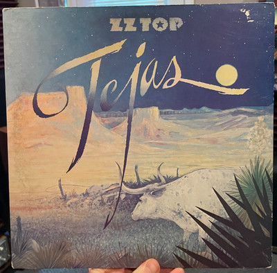 ZZ Top: Tejas LP Vinyl Tri-Fold Jacket 1976 London Records Blues Rock EX/VG+
