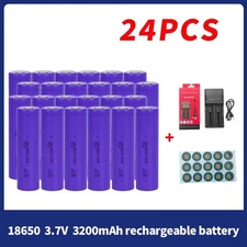 24-pack 3.7V 3200mAh for flashlights, headlights, doorbells