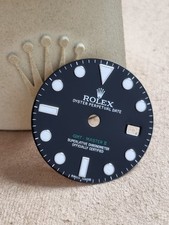 Rolex 116710LN GMT Master II Black Dial Green Writing In Very Good Condition