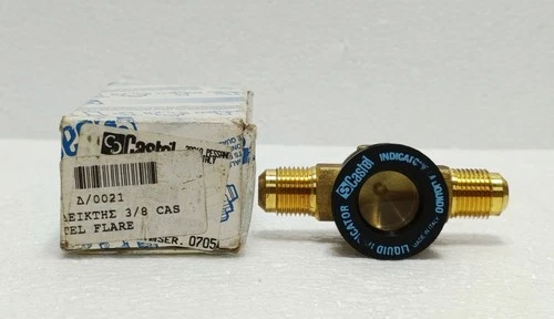 Castal Liquid Indicator Sight Glass 3/8 Flare HVAC/R Refrigeration Part