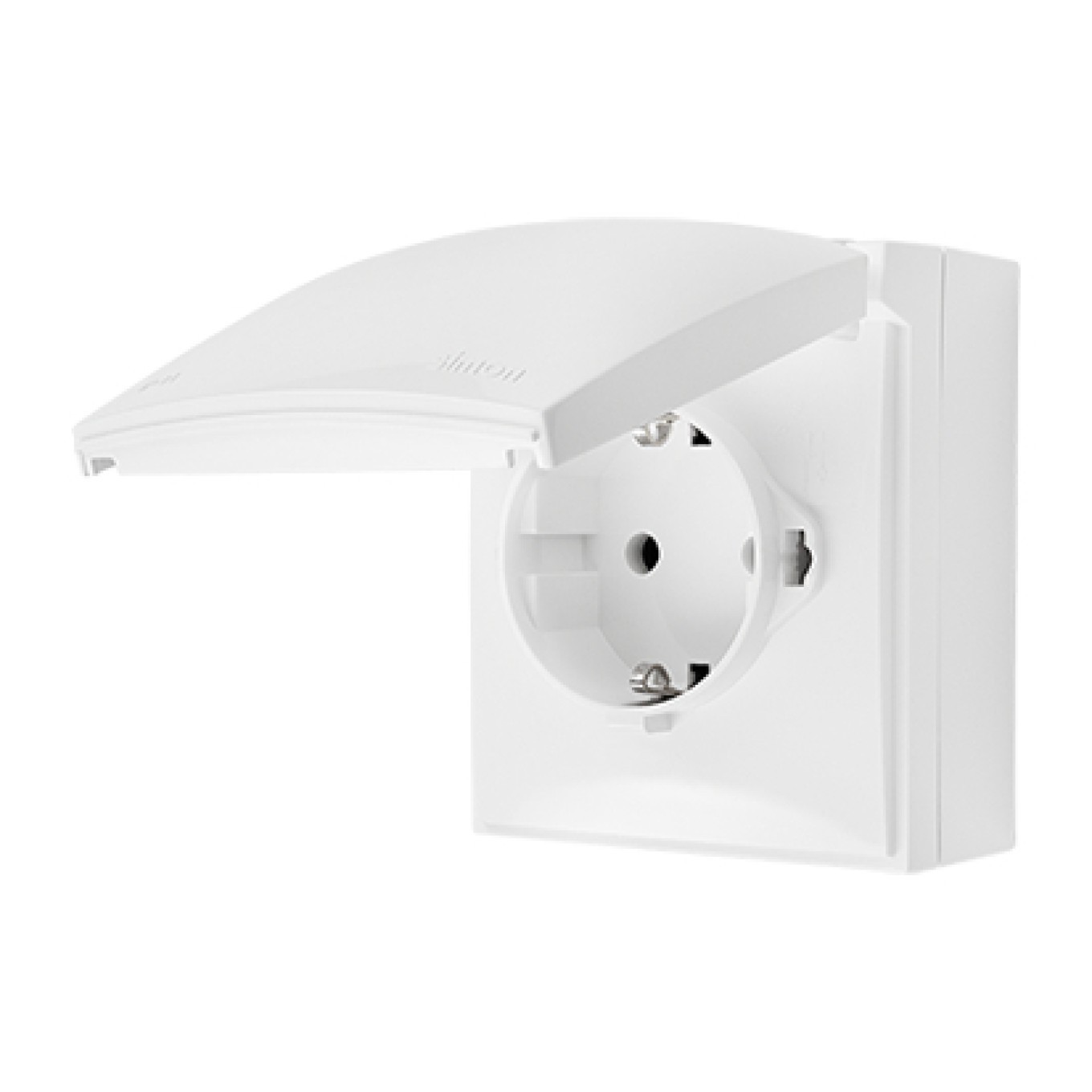 IP44 Socket, Schuko, Single Simon Aquaclick ACGSZ1C/11