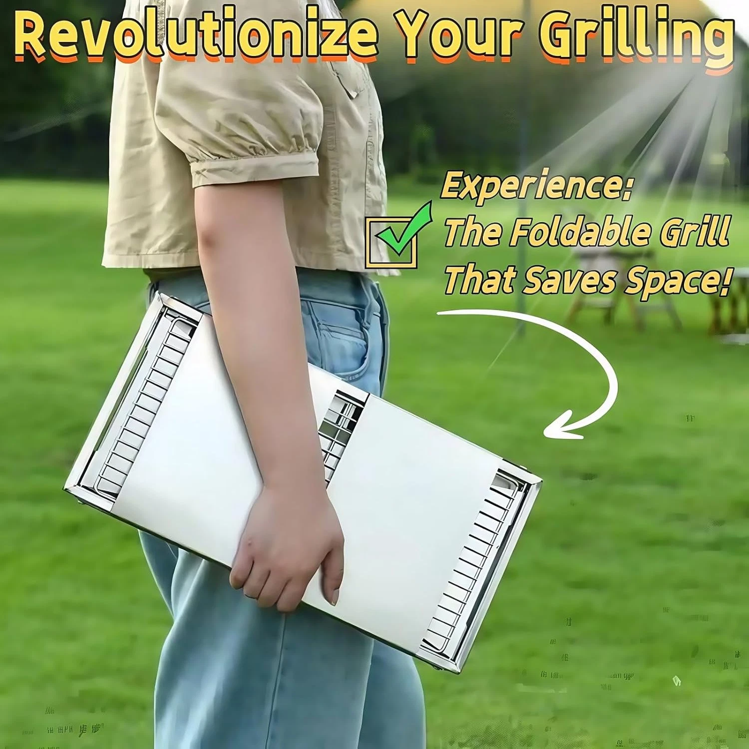 Foldable Small Charcoal Grill Stainless Steel High Temp Resistant Perfect 2-3
Opens in a new window