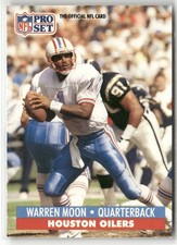 1991 PRO SET #167 WARREN MOON HOUSTON OILERS