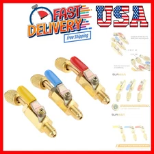 Air Conditioning Refrigerant Ball Valve 1/4’’ SAE, R410A R134A R12 R22 HVAC S...