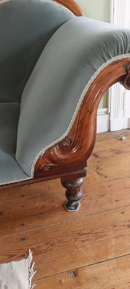 Canapé méridienne ancienne, excellent état - Photo 3/4