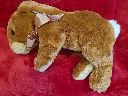 Commonwealth braun realistischer Hase Kaninchen Floppy Plüsch mit Schleife groß 16 Zoll 2004 - Bild 15 von 17