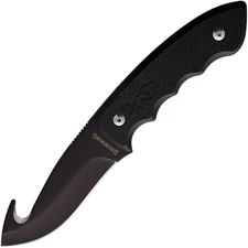 Browning Guthook Black BN3220389 3.75" Stainless Black Nylon Fixed Knife