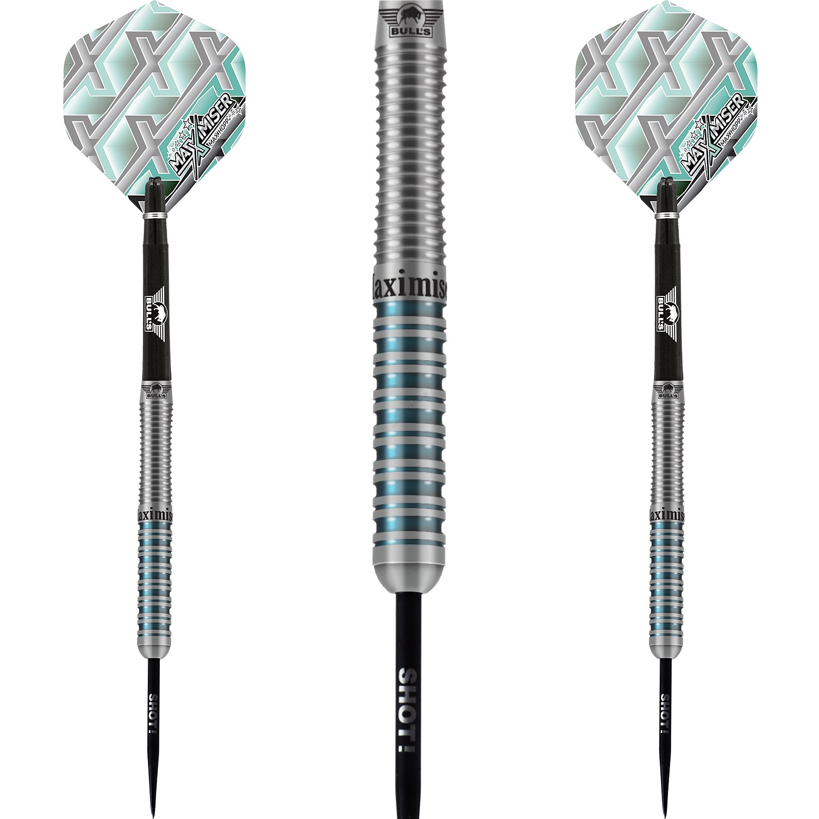 BULLS Стальные дротики Bulls by Shot Darts Max Hopp 80% Max80 Стальной наконечник Steeldart