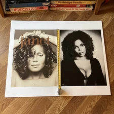 Vintage 1993 1997 Janet Jackson Velvet Rope Promo B&W 18x24 Posters Virgin