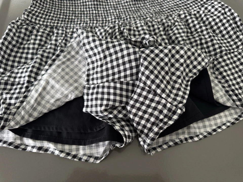 Minifalda negra blanca con volantes de guinga 15/16 Abercrombie niños niñas Foto 2 de 4