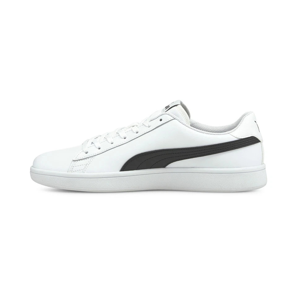 Puma Smash V2 L 36521501 Herren Weiß Leder Lifestyle Turnschuhe Schuhe 9 - Bild 2 von 4