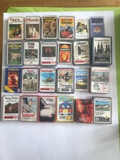 Quartett Konvolut aus 24 Spielen, Kampfflugze...