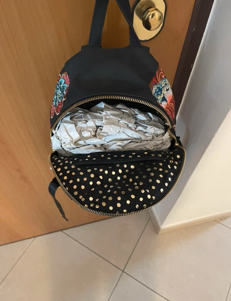 Zaino Desigual Stile Floreale. Nuovo, Ottimo Stato - Immagine 3 di 4