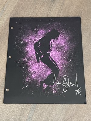 Michael Jackson Two Pocket Portfolio Glossy Folder Sleeve For Three Ring Binder