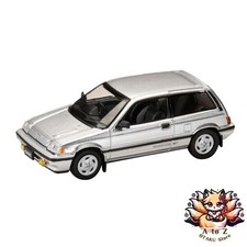 NEW 1/64 Honda Civic AT Late Version with Genuine Optional Parts Silver