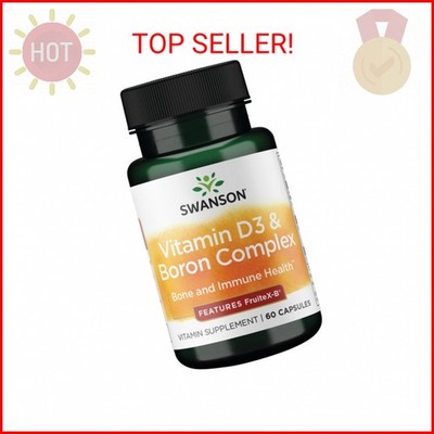 Swanson Vitamin D & Boron 60 Capsules