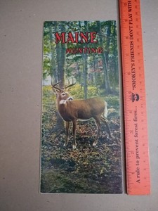 vintage Maine Hunting Tourism Travel Brochure