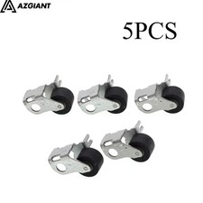 NEW 5PCS Iron Frame Pinch Roller Wheel Tape Recorder Rubber Pressure Belt Pulley