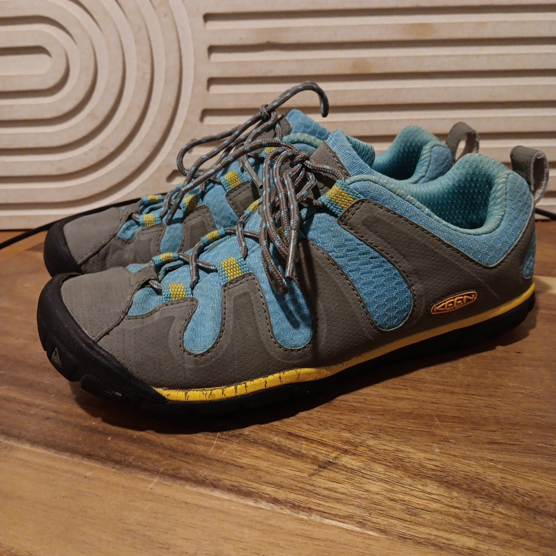 Scarpe da trekking Keen donna Haven CNX grigio blu atletica trail terreno taglia US 7