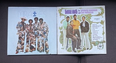 Lot of 2 Smokey Robinson and the Miracles Record Albums   Time Out for Smokey Ro