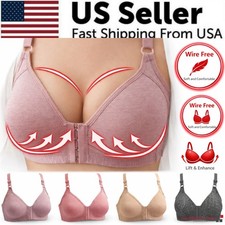 Push Up Bra Women Front Closure Wireless Lingerie Bras Vest Bralette Underwear