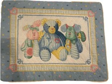 Daisy Kingdom Teddy Bear w/Bunny and Dog Baby Quilt 45x33