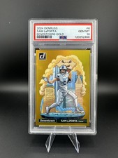 2024 Panini Donruss Optic Gold Downtown Sam Laporta 10/10 Detroit Lions PSA 10