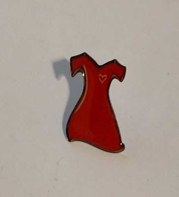 fitted lace wedding dress Amazon.com: Large red dress shaped silver plated pin - heart condition - red  brooch, support heart health main image 1