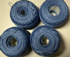 mixed lot of 4 Cebelia CB DMC cord 100 cotton 3 sz 10, 1 sz 30 color 799