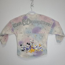 Walt Disney World 100 Years Tie Dye Mickey Mouse Spirit Jersey XS *Stains*