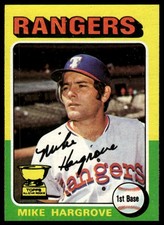 1975 Topps #106 Mike Hargrove NRMT+