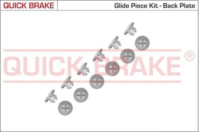QUICK BRAKE 6859K Zubehörsatz, Bremsbacken Für SKODA, VW
