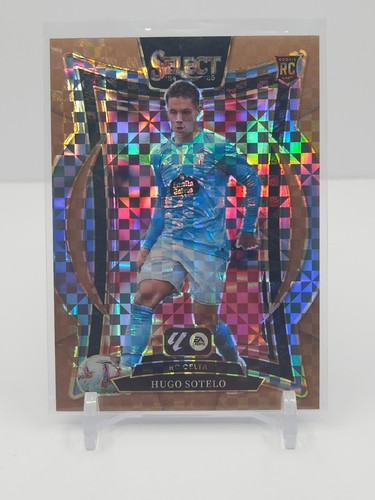 HUGO SOTELO 2024-25 SELECT LA LIGA ROOKIE TERRACE BRONZE CHECKER PRIZM! #04/59!