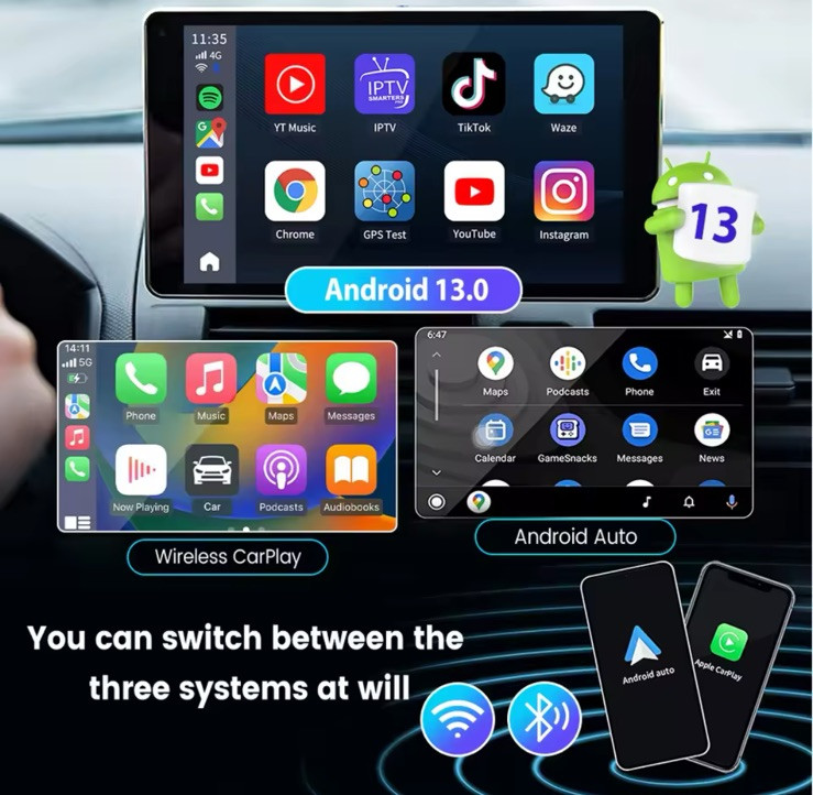 CarlinKit Ai Box Android 13, 8-core, Wireless CarPlay Android Auto Netflix - Miniatura 5