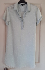 Velvet Heart Star Print Tencel Denim Dress. Size Medium