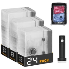 SpaceAid Travel Vacuum Bags for Luggage with Electric Pump, 24 Pack Vacuum Se...