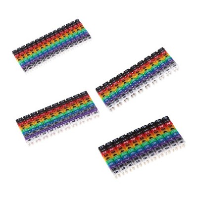 Clips ,Colorful Clips Cable Straps Management,Wire Number Labels Digital Number