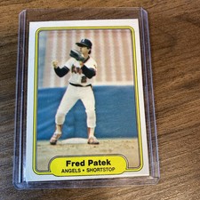 Fred Patek 1982 Fleer #471 California Angels