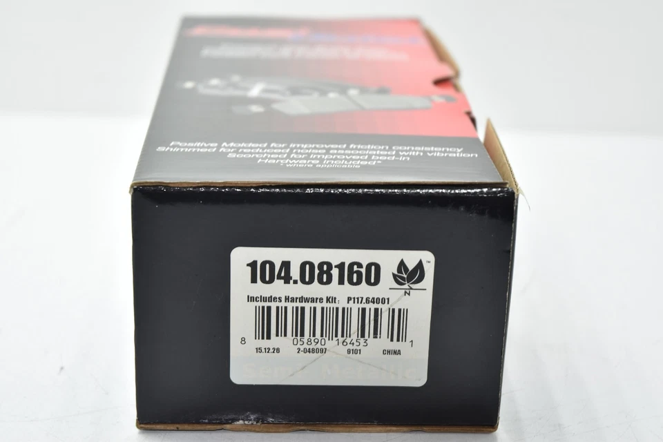 💎Pastillas de freno delanteras semi metálicas Ford Focus 2000-2004 con herrajes 104.08160 Foto 4 de 4