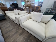 Boucle Large 3 Seater and Cuddle Chair.  Delivery Possible 🚚 